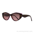 Fashion Women UV400 Bisel Acetato Gafas de sol polarizadas